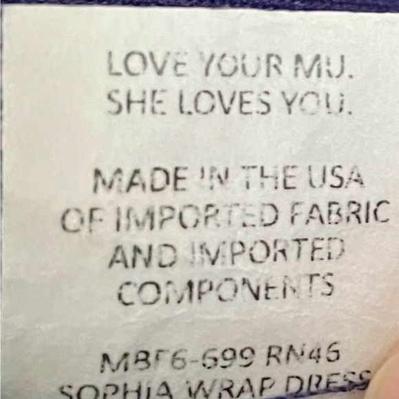 Show Me Your MuMu Large Sophia Wrap Maxi Dress Navy EUC - Picture 9 of 9